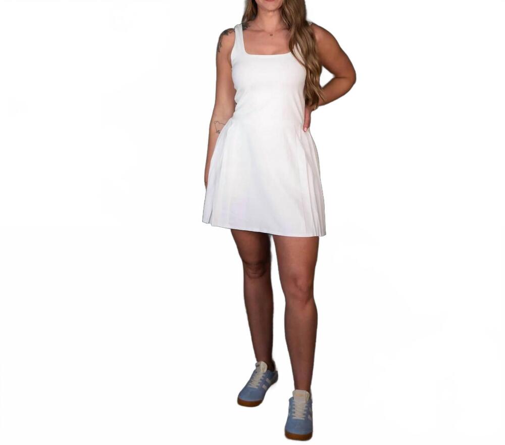 NEW RHONE women's rally dress in snow white